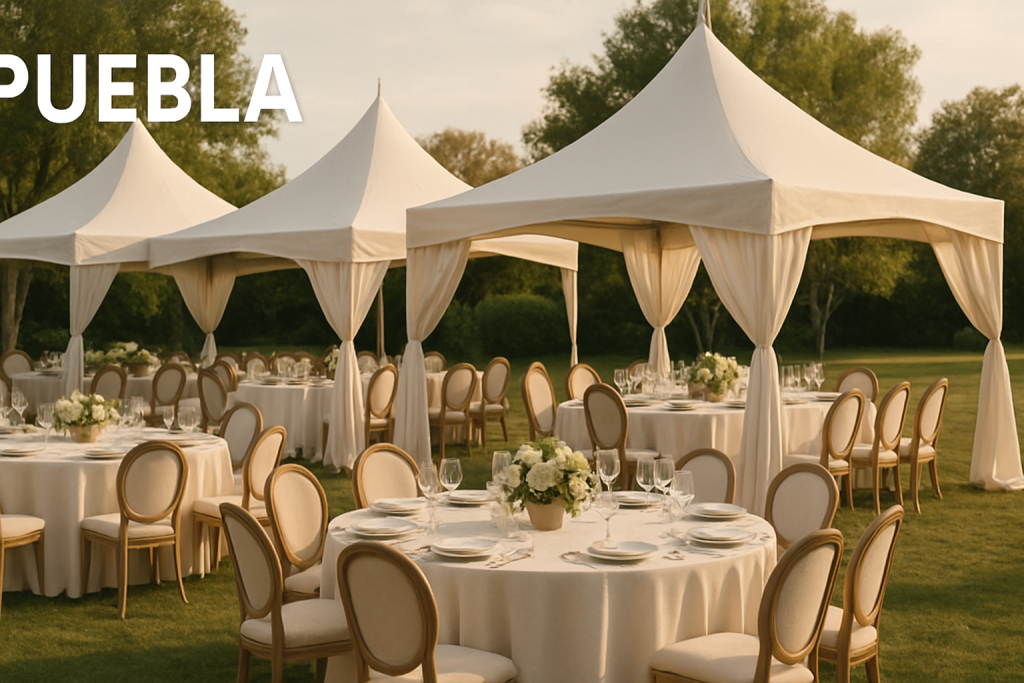 Renta de mobiliario para eventos temáticos en Puebla con ambiente festivo
